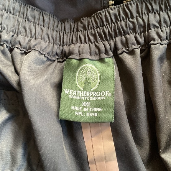 Weatherproof Track Suit Lightweight Black Tan Men’s Size XXL - Picture 12 of 13